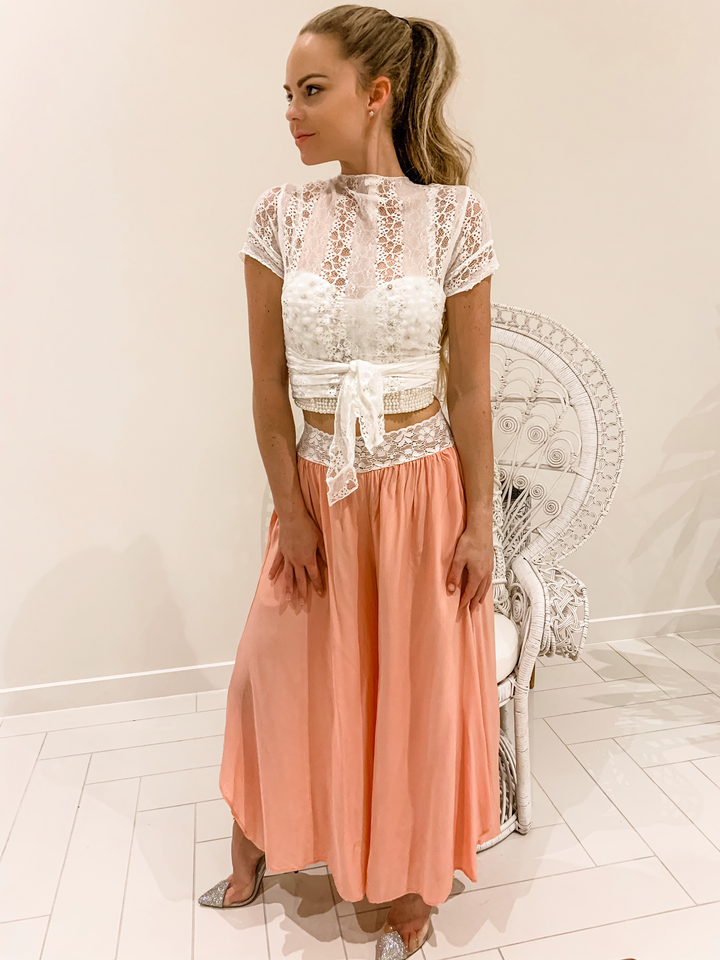 French Lace White Bolero AU6-16