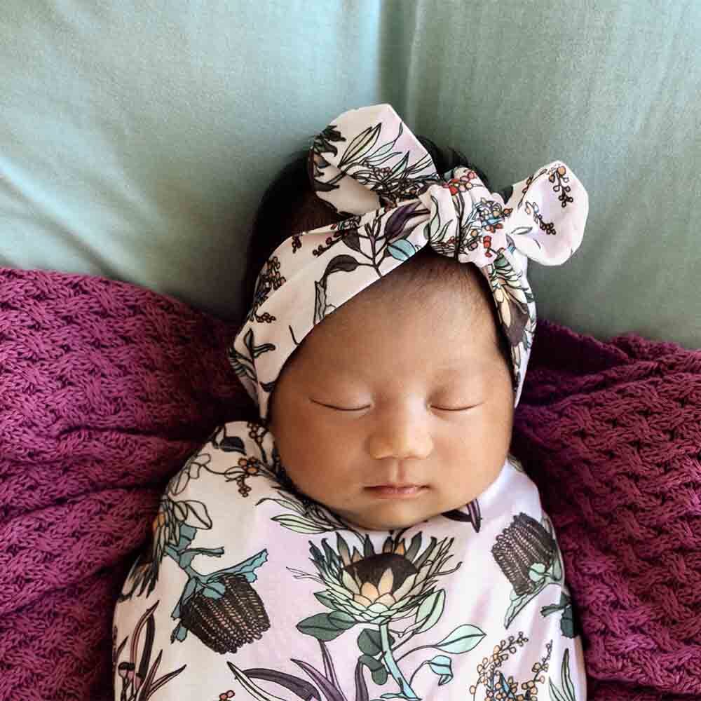 Snuggle Hunny Baby Topknot Headband Design