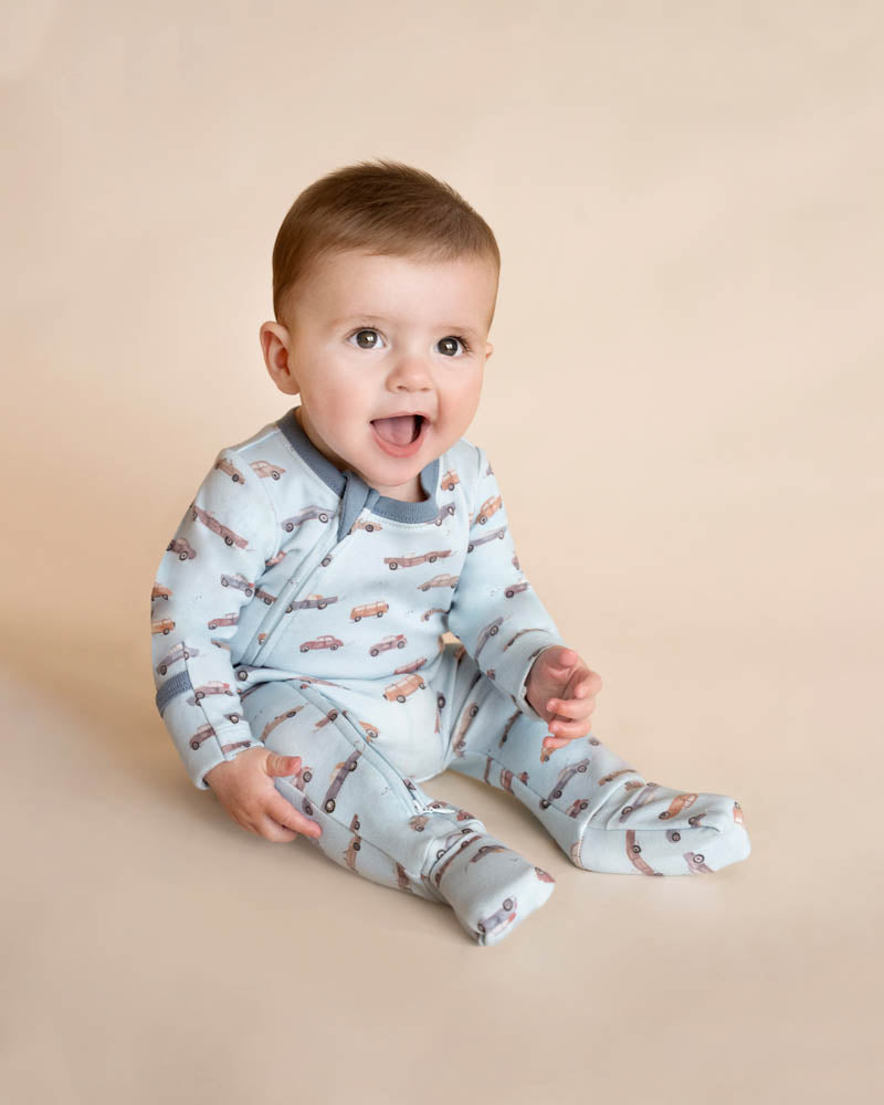 Alvin Car Organic Long Sleeve Zip Suit Premature