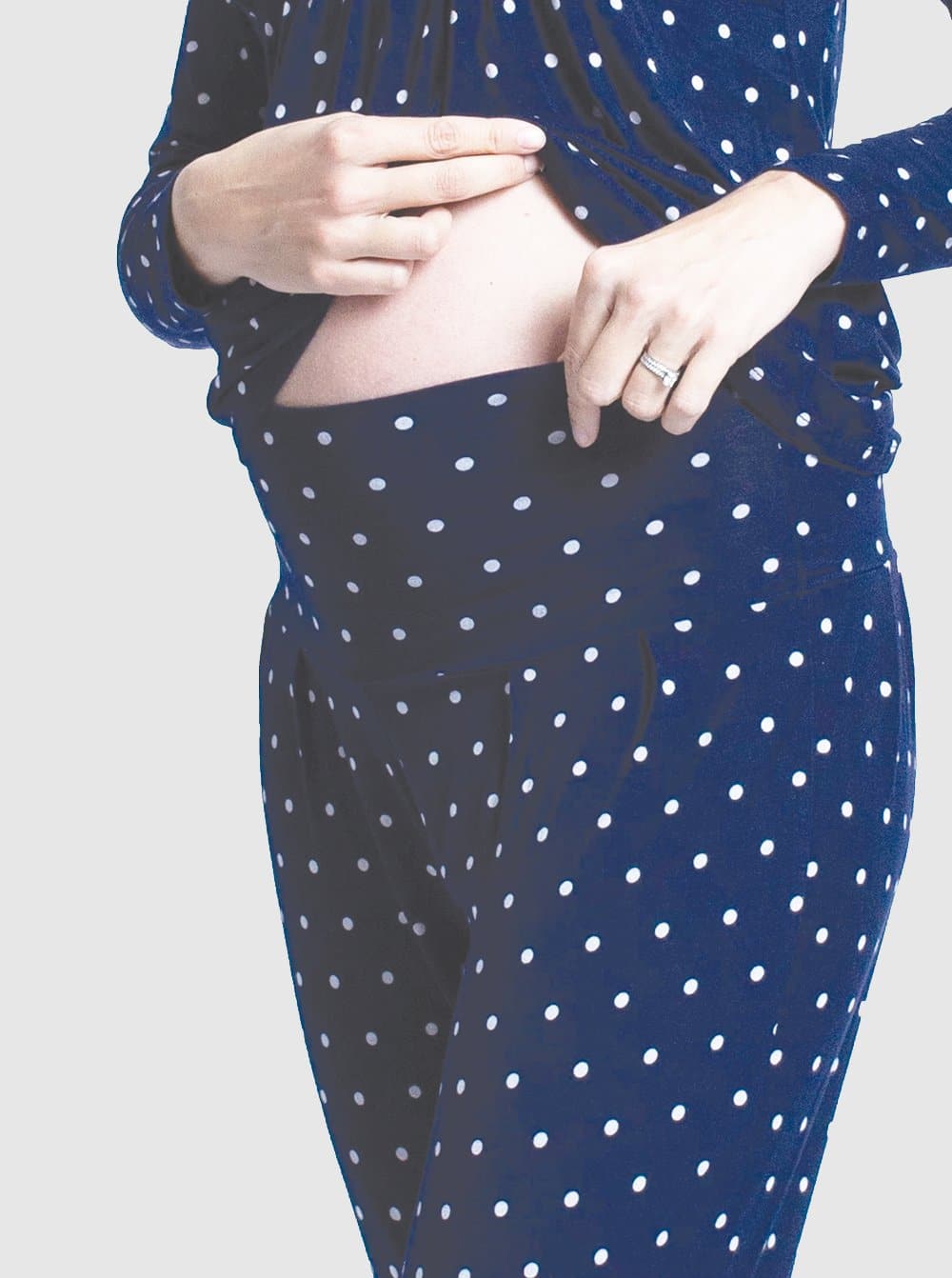 Maternity Nursing Lounge Pyjama Set Polka Dot