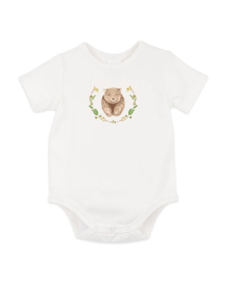 Australiana Organic Wombat Bodysuit