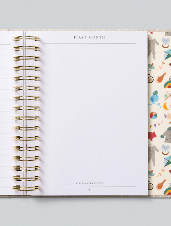 Baby. The First Year. Journal Boxed