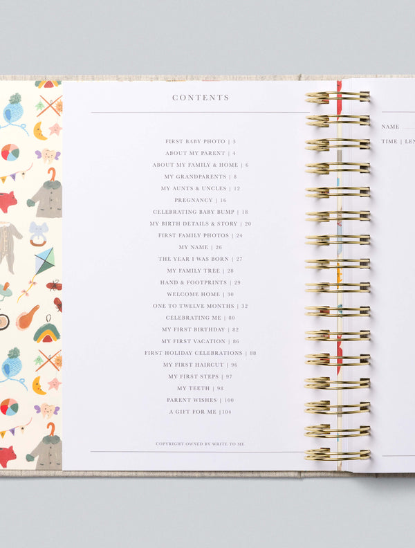 Baby. The First Year. Journal Boxed