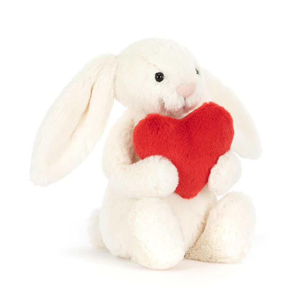Jellycat Little Red Love Heart Bashful Bunny