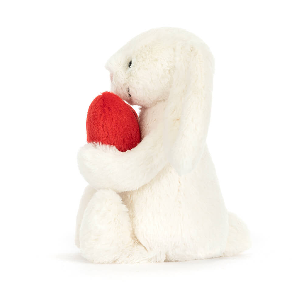 Jellycat Little Red Love Heart Bashful Bunny