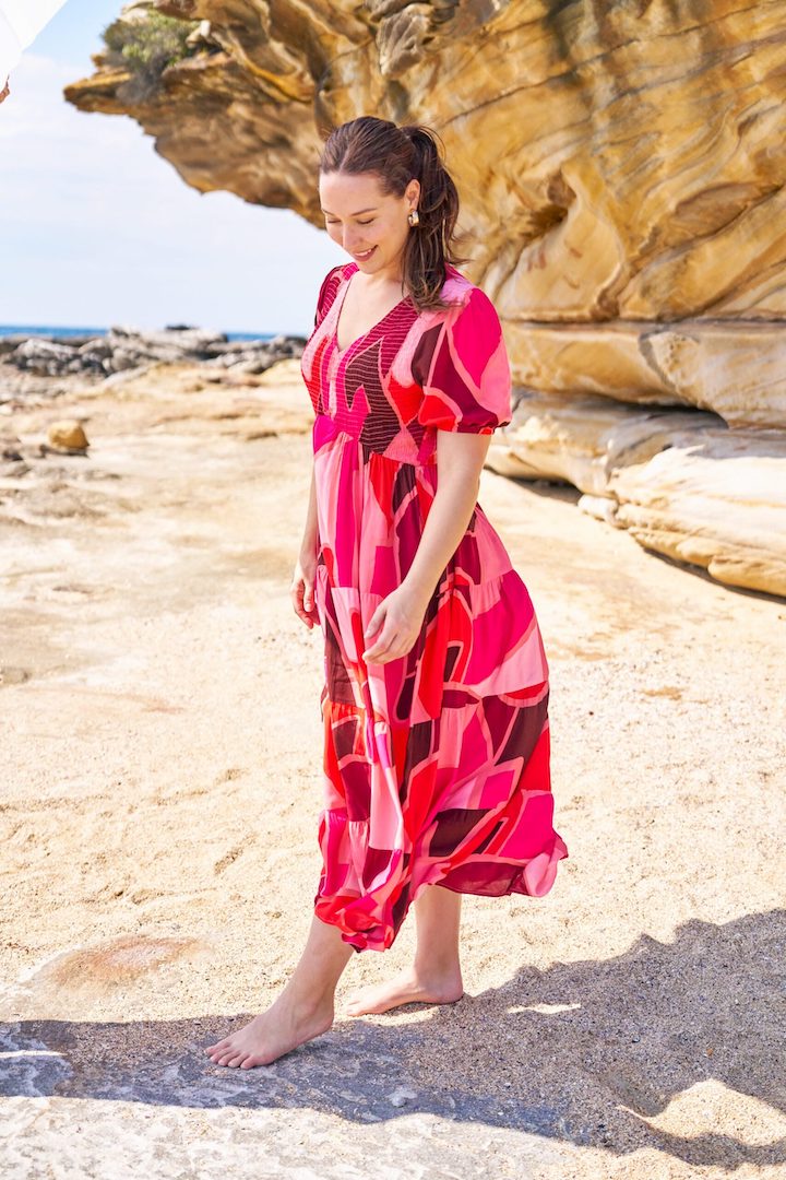 Kadie Shirred Bust Maxi Dress