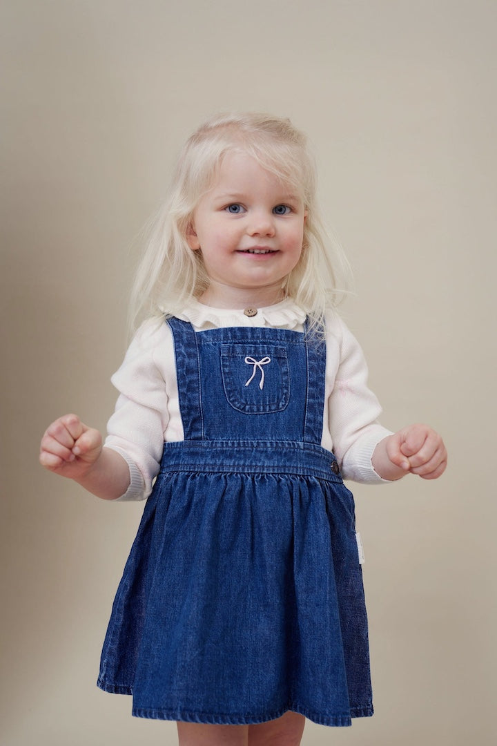 Bow Denim Pini Dress