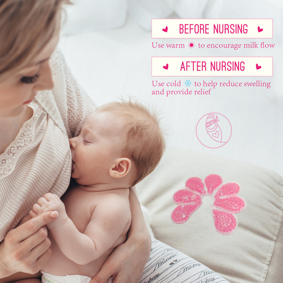 Ninja Mama Breast Therapy Gel Packs Hot Cold