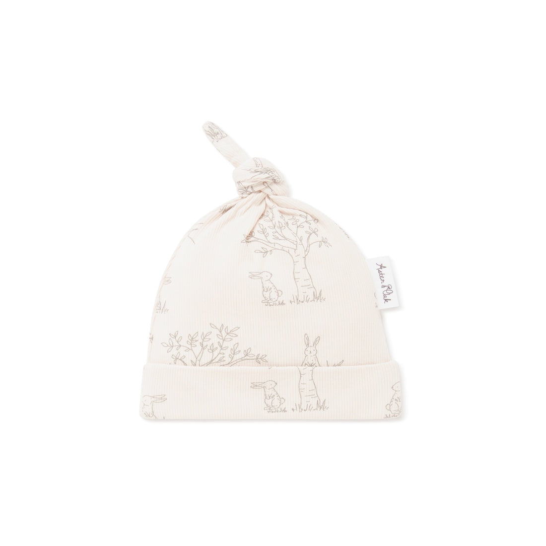 Bunny Luxe Rib Knot Hat