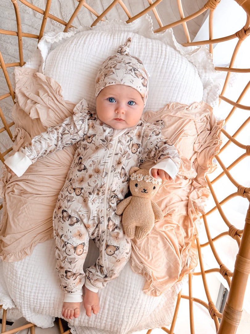 Butterfly Fields Zip Romper