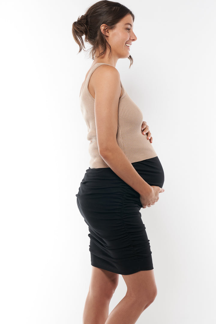 Maternity Skirt Count Your Blessings Black