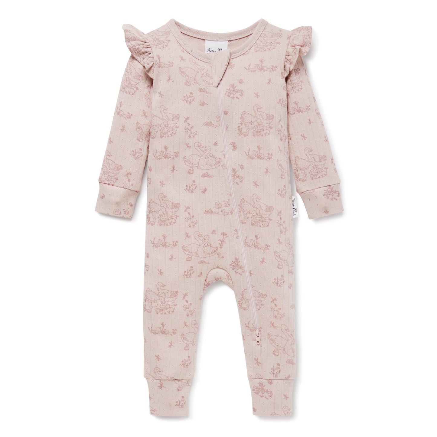 Duck Family Zip Romper