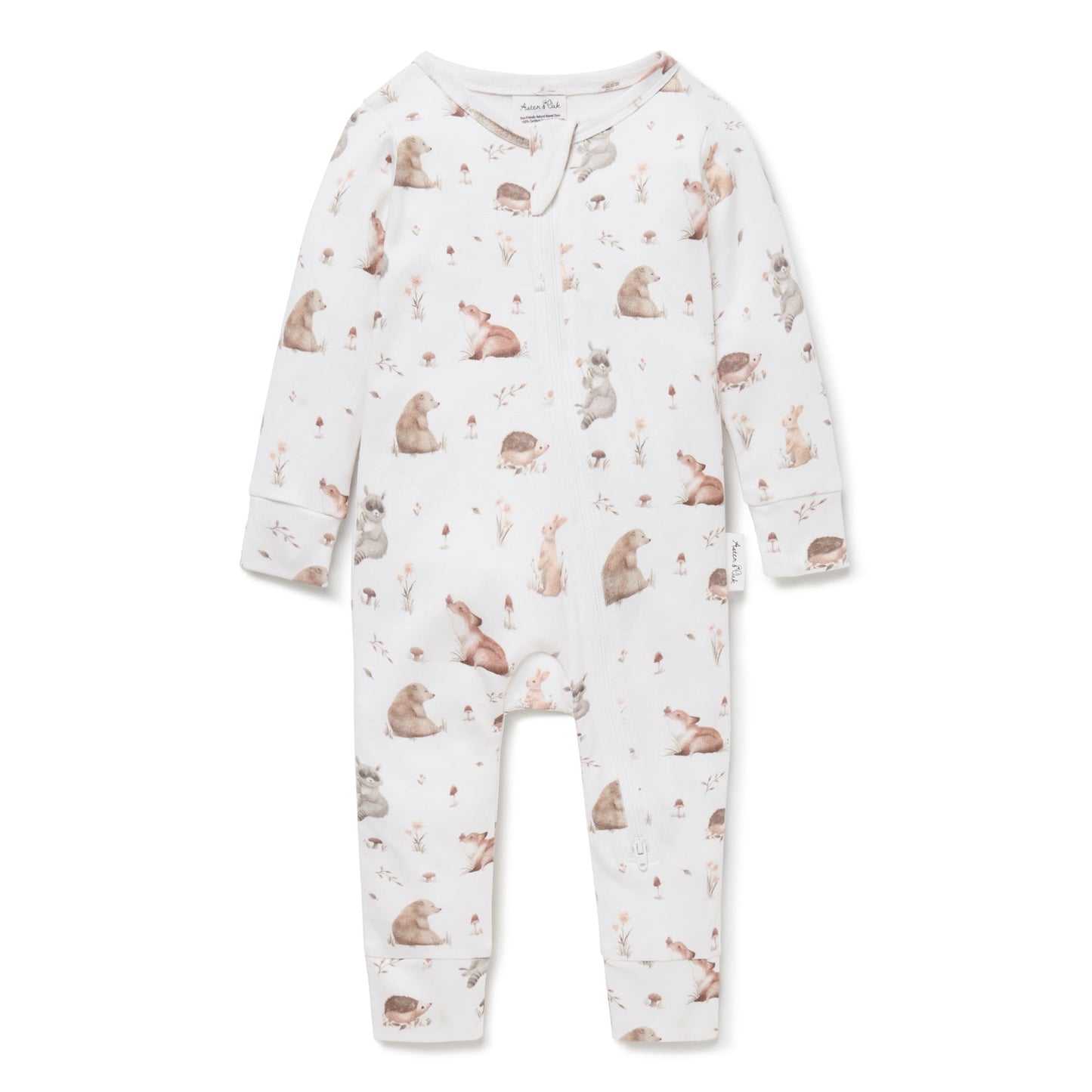 Forest Friends Zip Romper