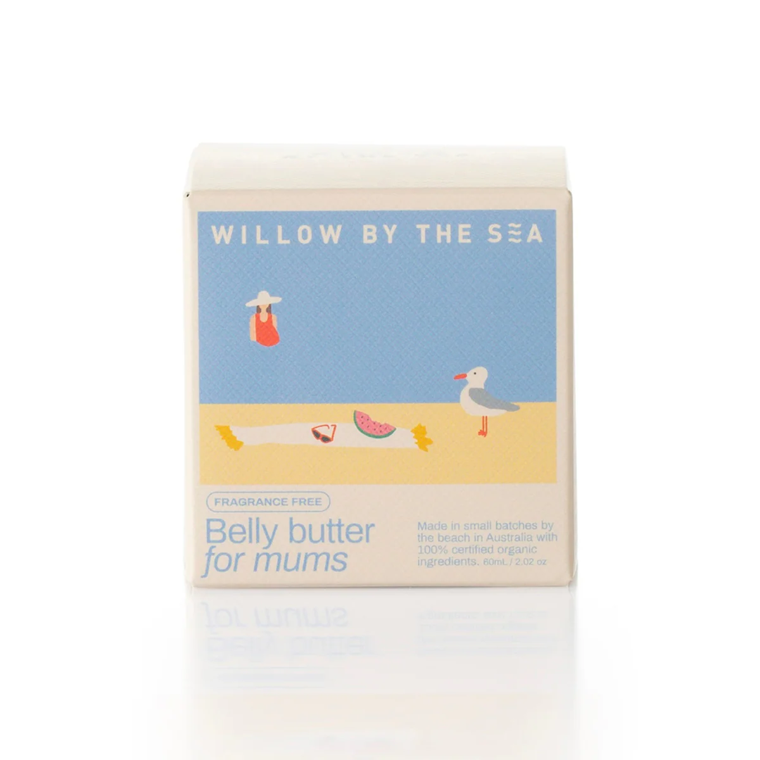 Organic Belly Butter Fragrance Free by Willow by The Sea