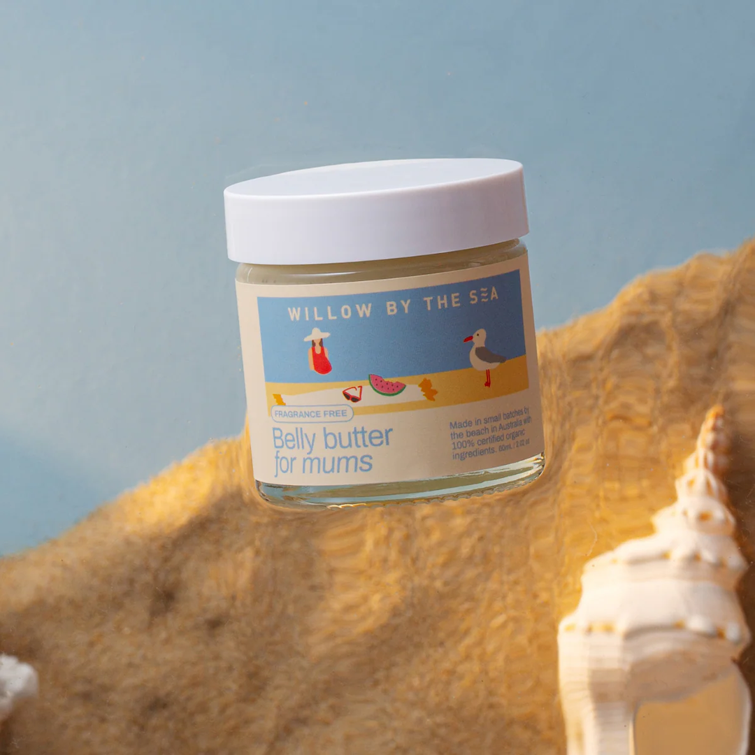 Organic Belly Butter Fragrance Free by Willow by The Sea