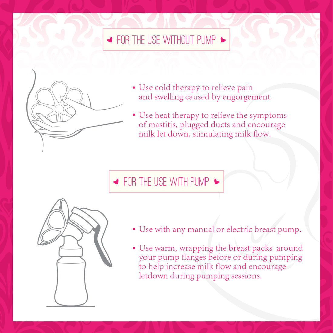 Ninja Mama Breast Therapy Gel Packs Hot Cold