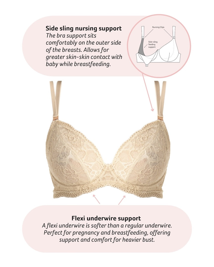 Heroine Plunge Bra Sand Ltd Ed