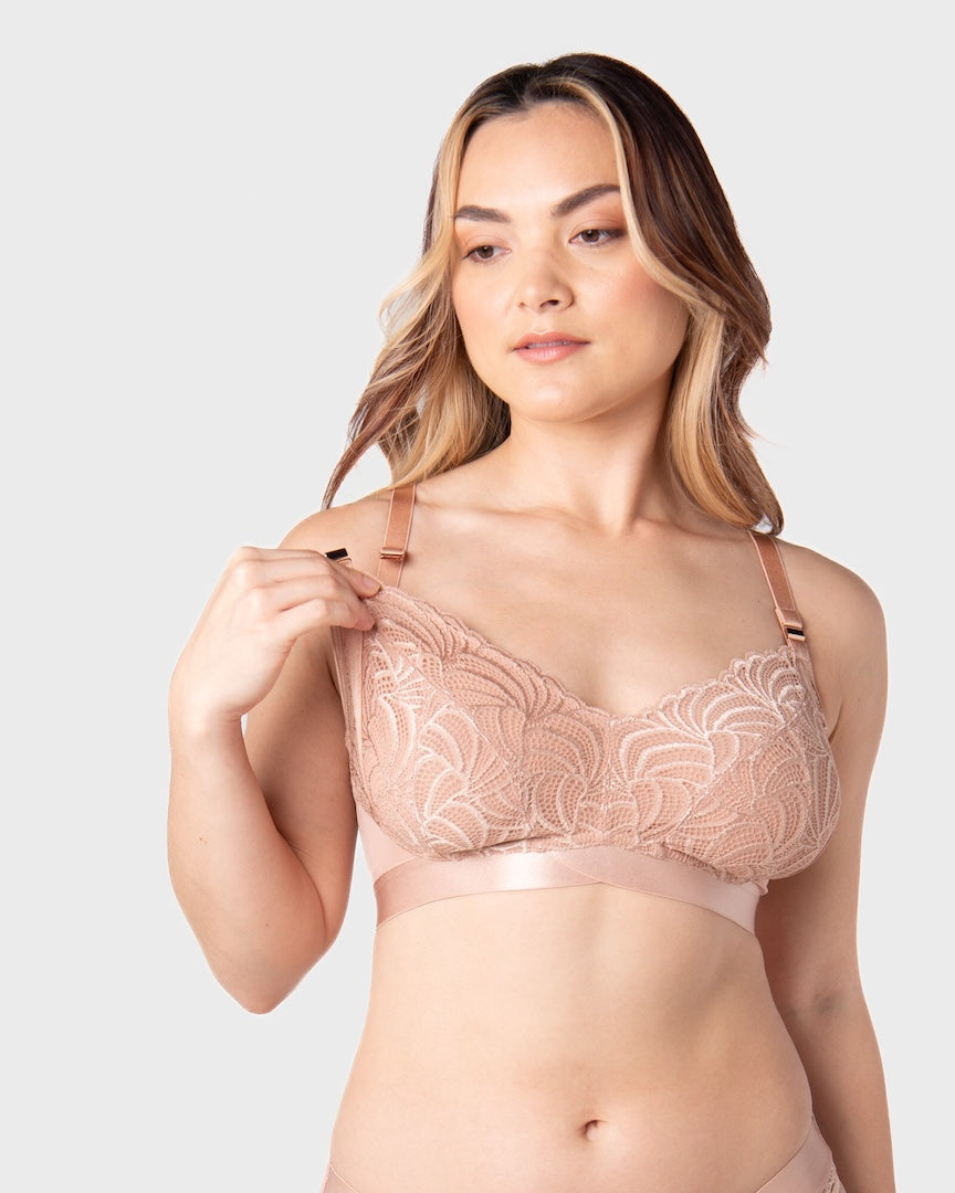 Warrior 2.0 Flexfit Wirefree Nursing Bra Bronze