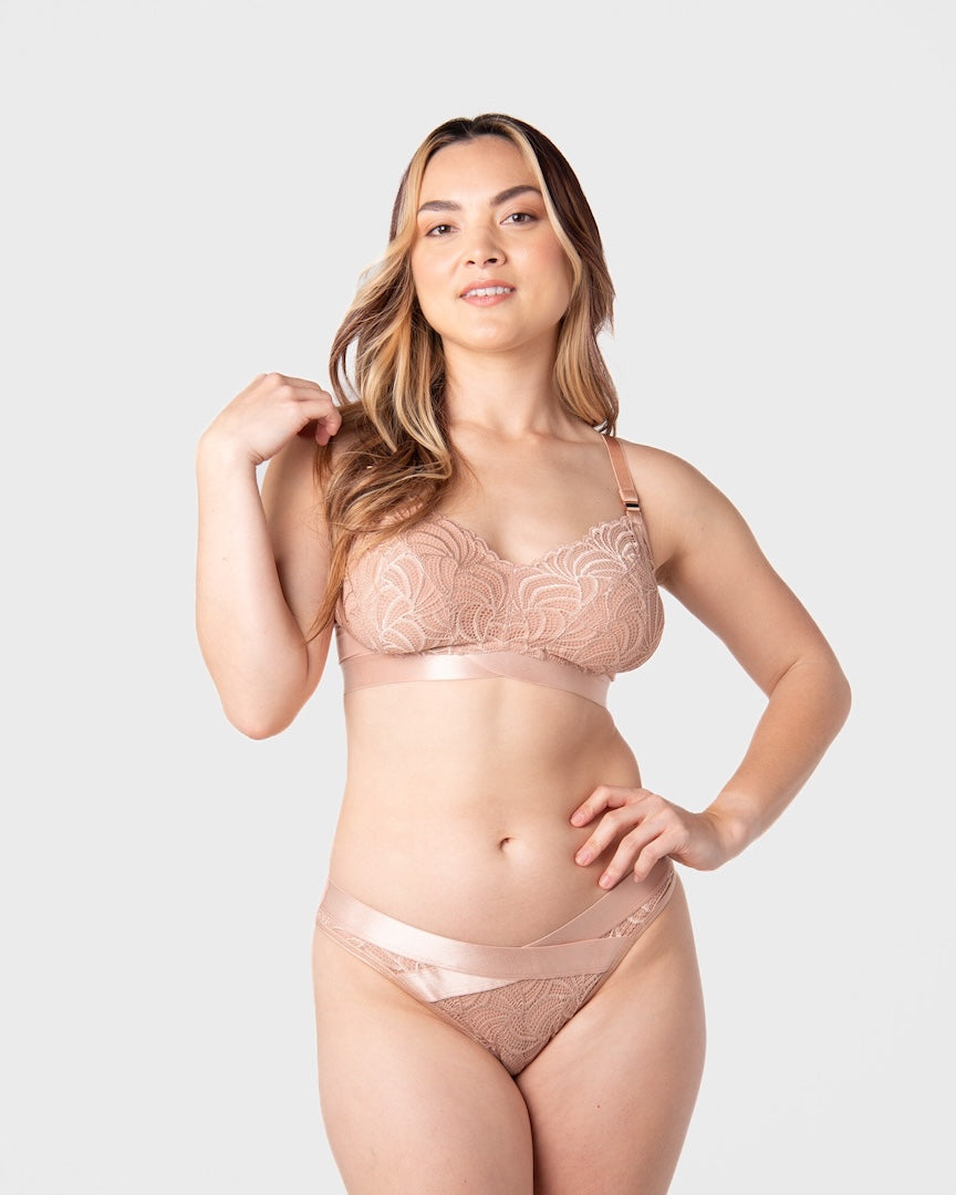 Warrior 2.0 Flexfit Wirefree Nursing Bra Bronze