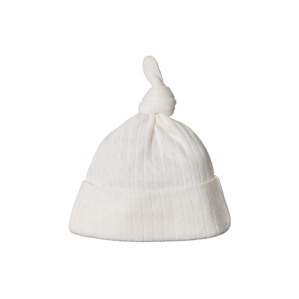 Knotted Pointelle Beanie Nature Baby