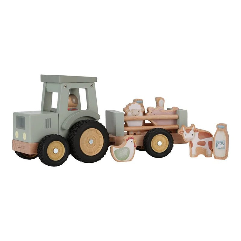 Little Farm Tractor with Trailer