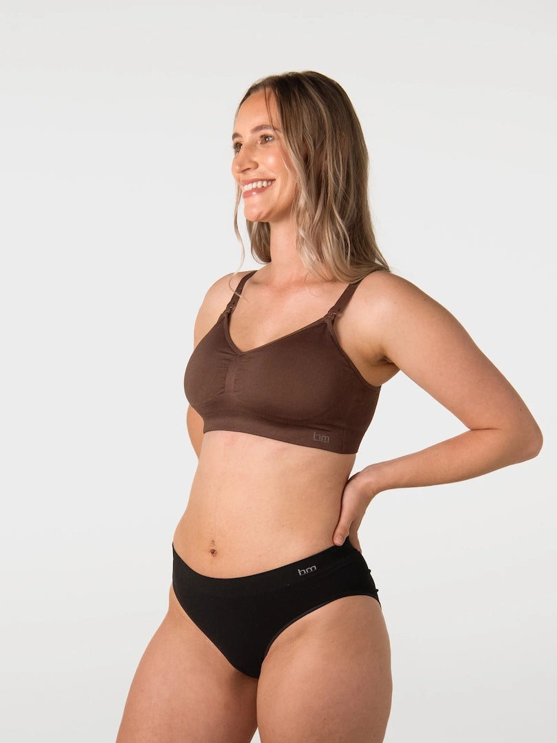 Hotmilk My Necessity 2.0 Hospital Sleep Bra Chocolate
