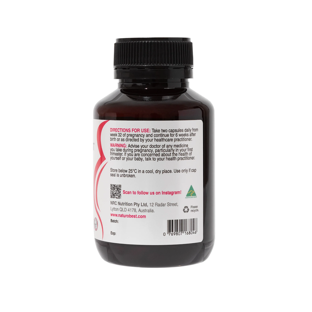 Naturobest Birth Rep and Recovery Raspberry Leaf Capsules