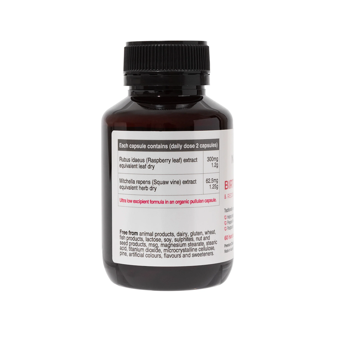 Naturobest Birth Rep and Recovery Raspberry Leaf Capsules