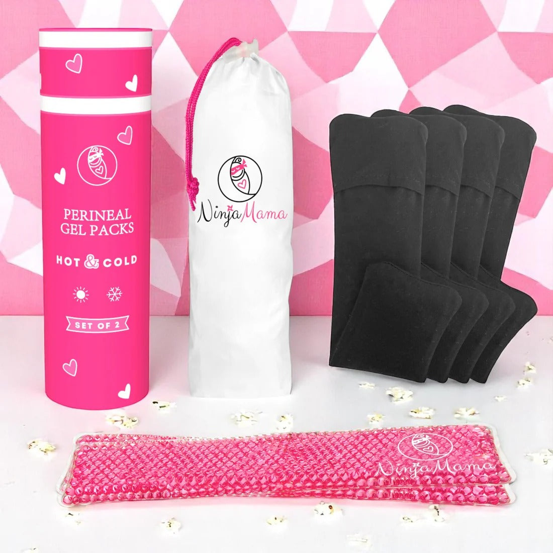 Ninja Mama Reusable Perineal Ice and Heat Therapy Packs - Pack of 2