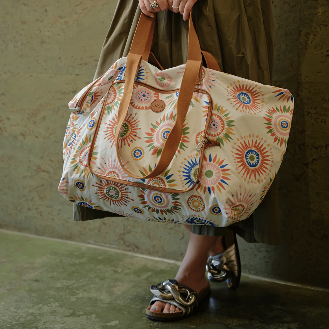 OiOi Fold Up Tote Sunburst