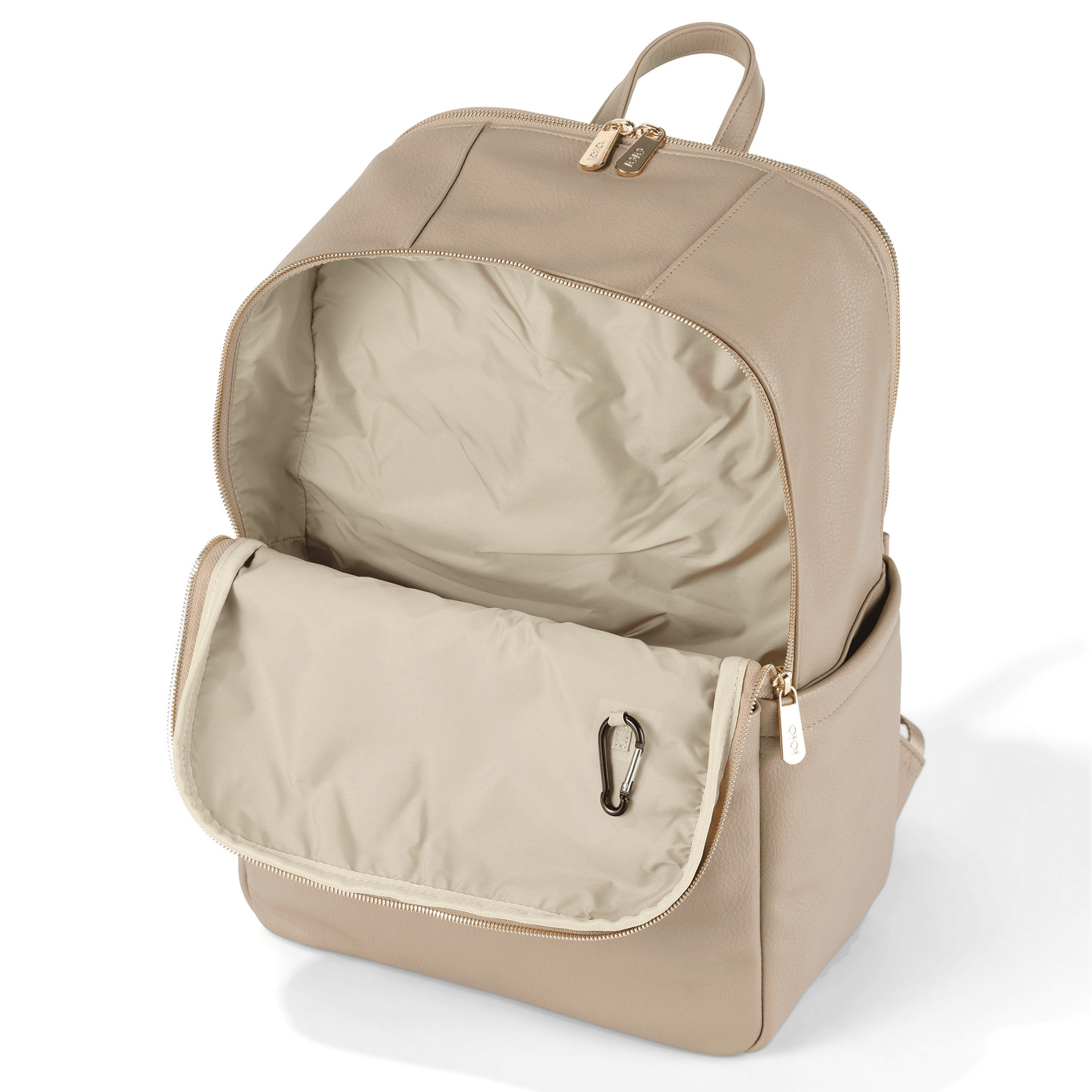 OiOi Multitasker Nappy Backpack - Oat Vegan Leather