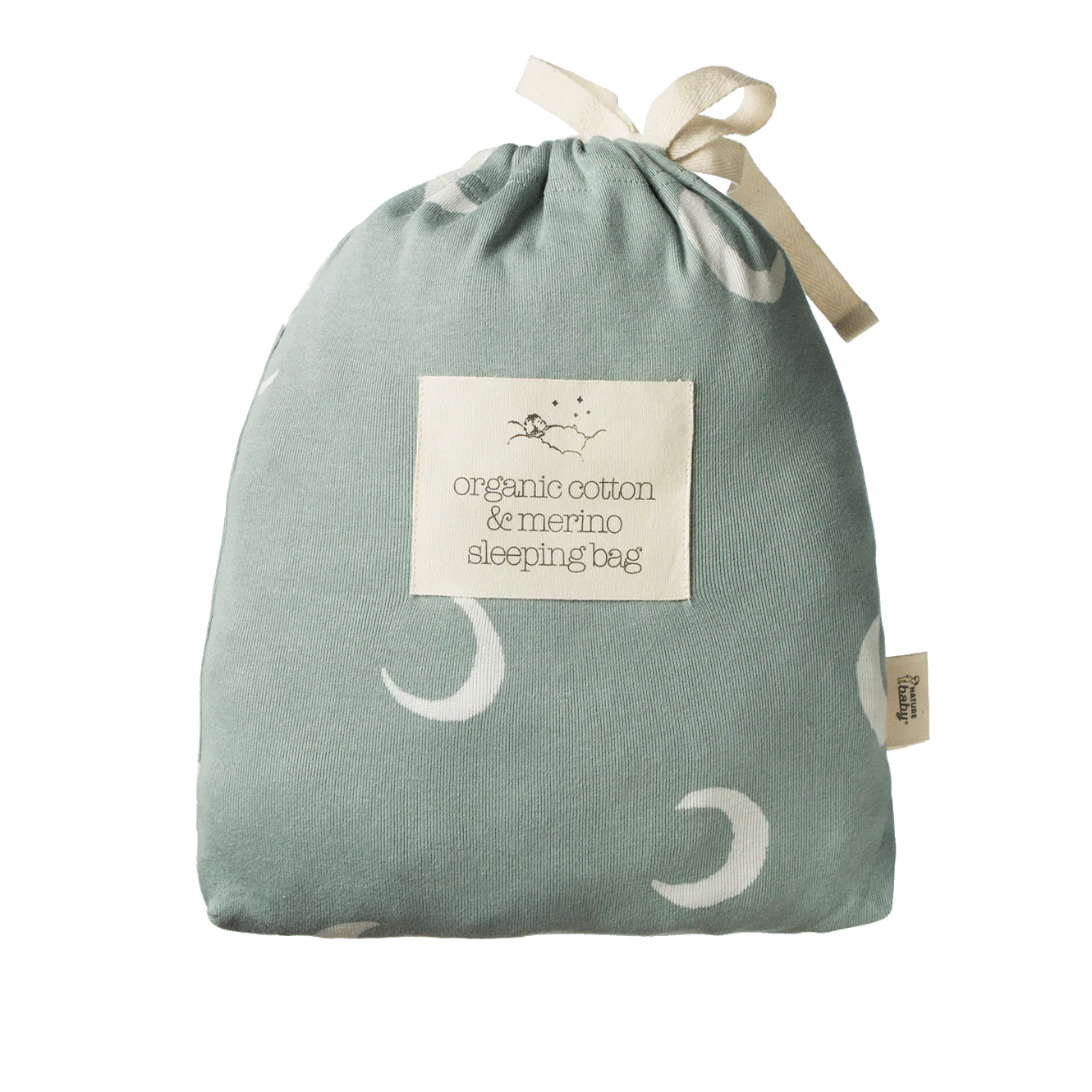 Organic Cotton & Merino Sleeping Bag Crescent 3-24M