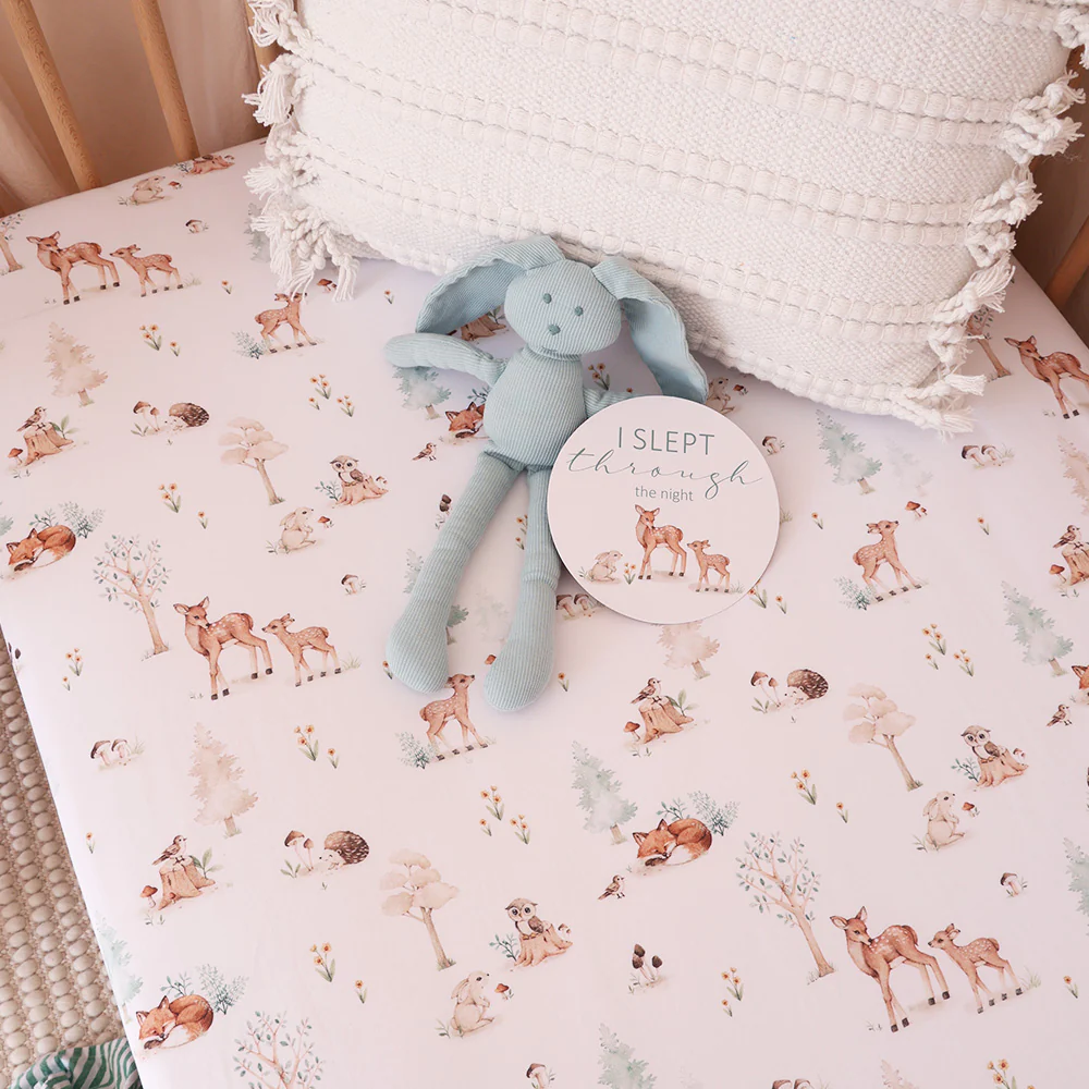 Woodland Tales Organic Fitted Cot Sheet