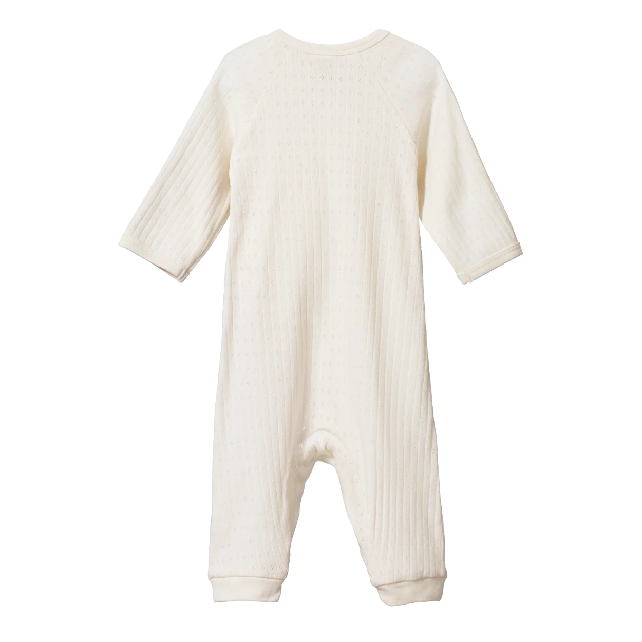 Pointelle Henley Sleep Suit Natural