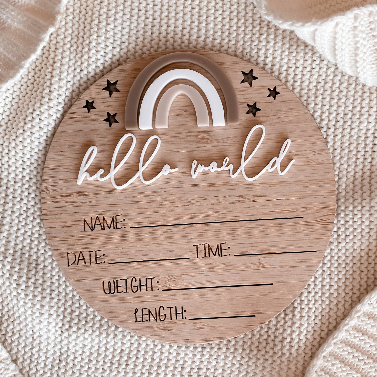 Writeable Baby Announcement Plaques Welcome Baby