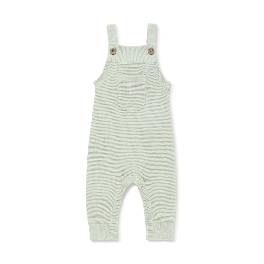 Sage Knit Pocket Overalls