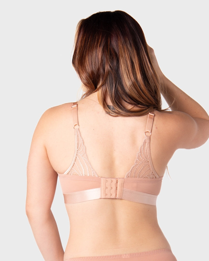 Warrior 2.0 Plunge Nursing Bra Bronze