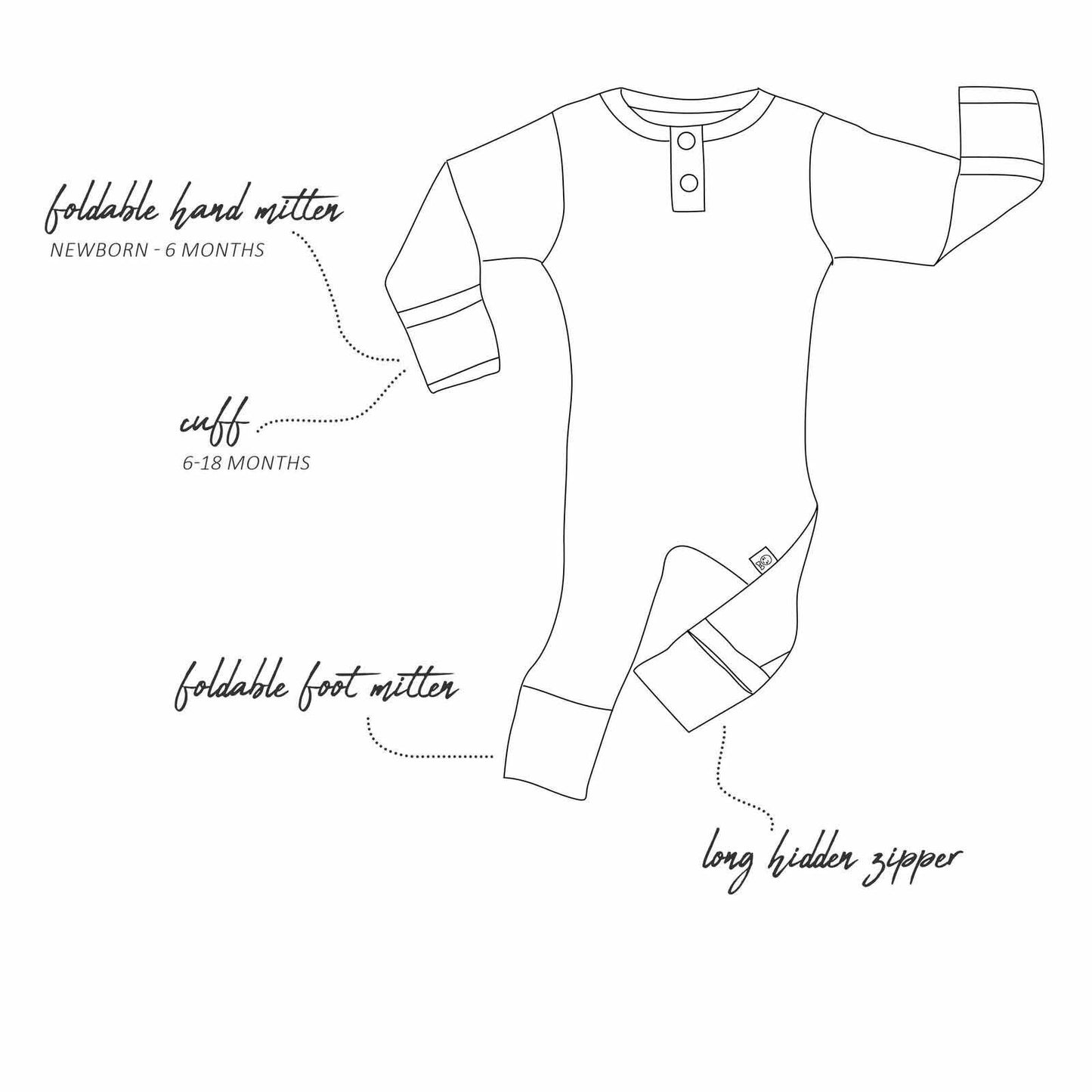Snuggle Hunny Camille Growsuit