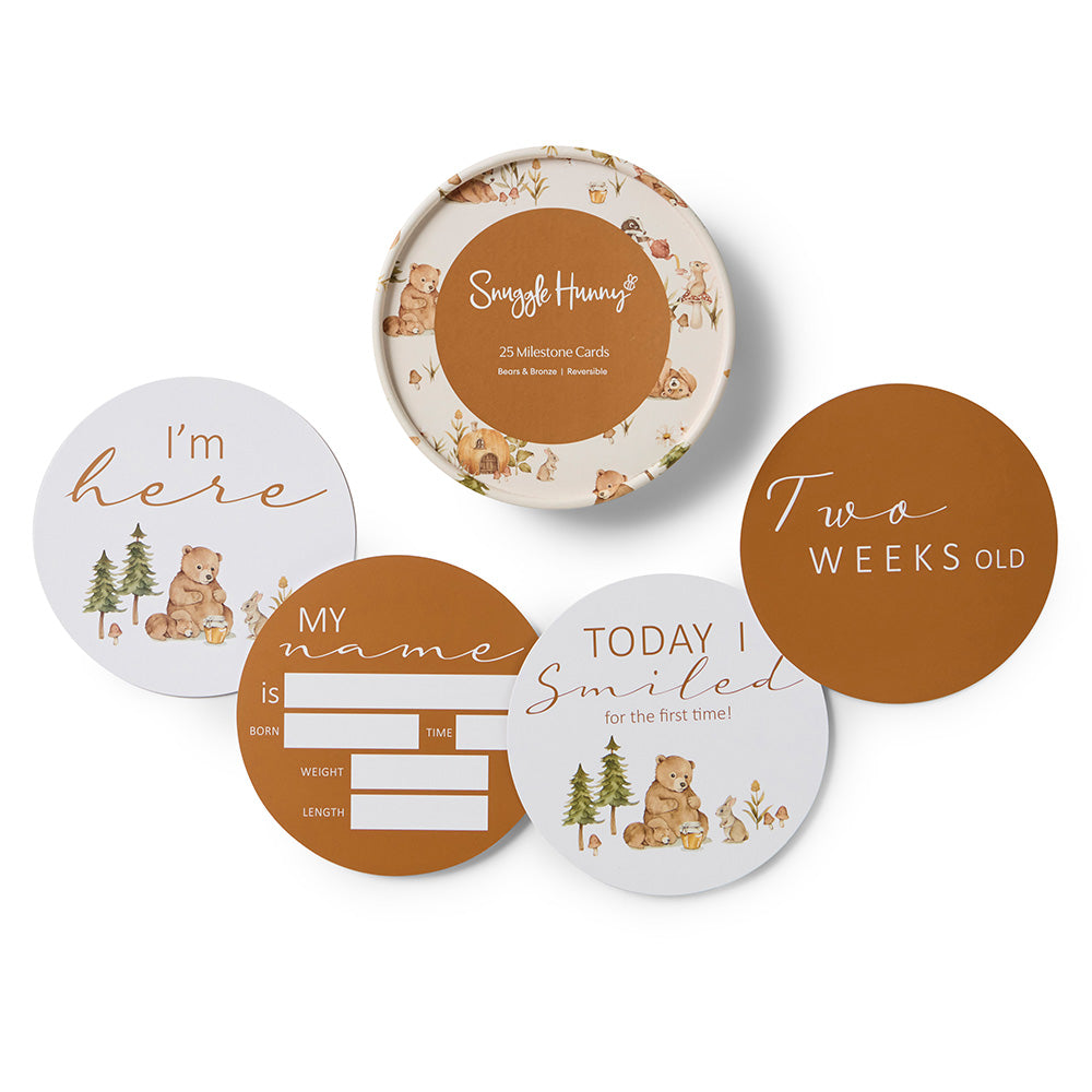 Bears and Bronze Reversible Milestone Cards