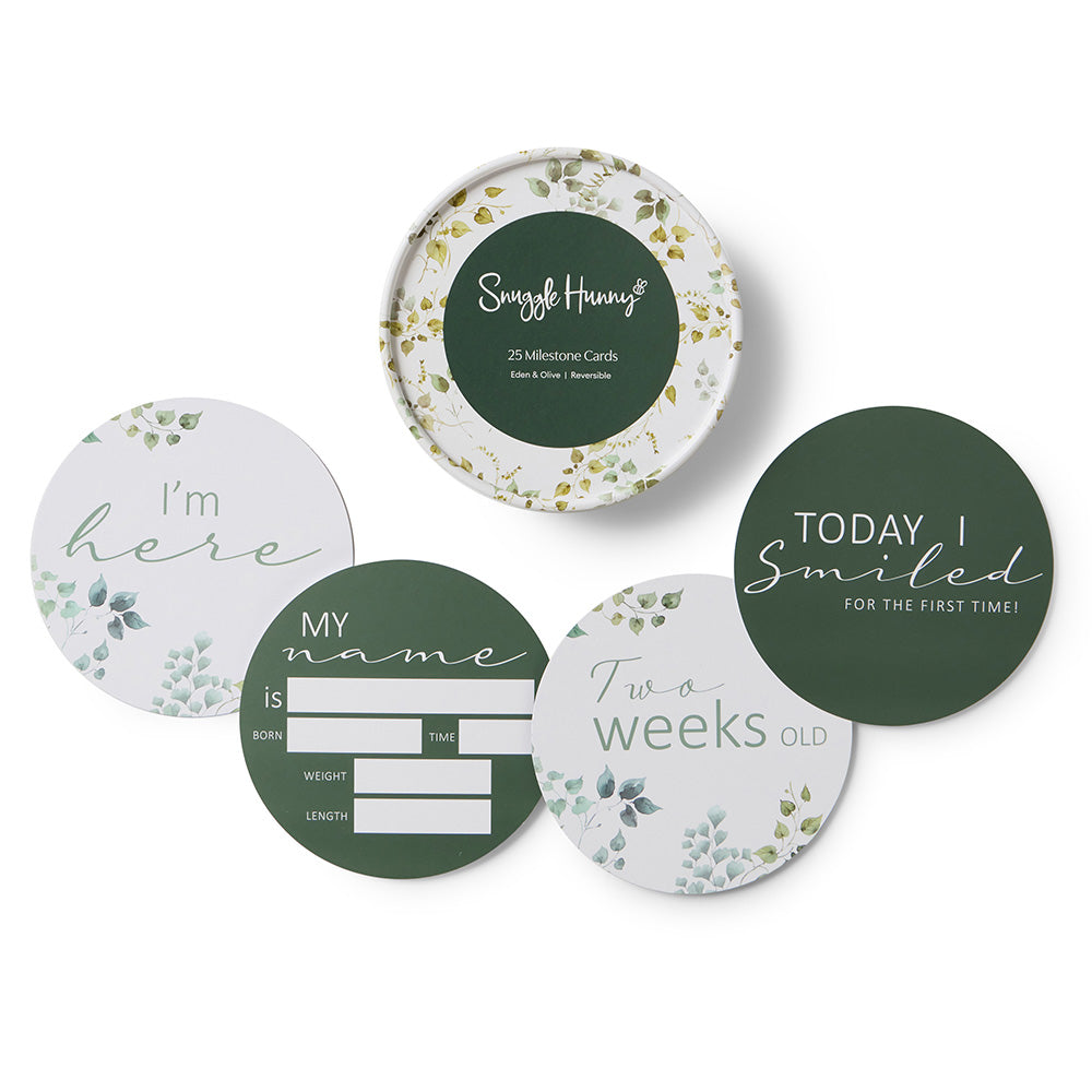 Eden and Olive Reversible Milestone Cards