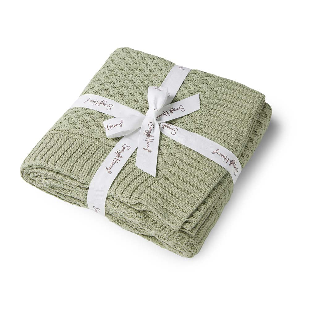 Dewkist Diamond Knit Organic Baby Blanket