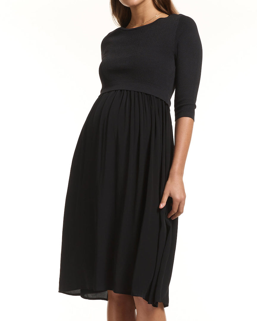 Francis 3/4 Sleeve Maternity Nursing Dress