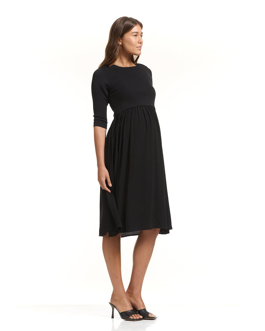 Francis 3/4 Sleeve Maternity Nursing Dress