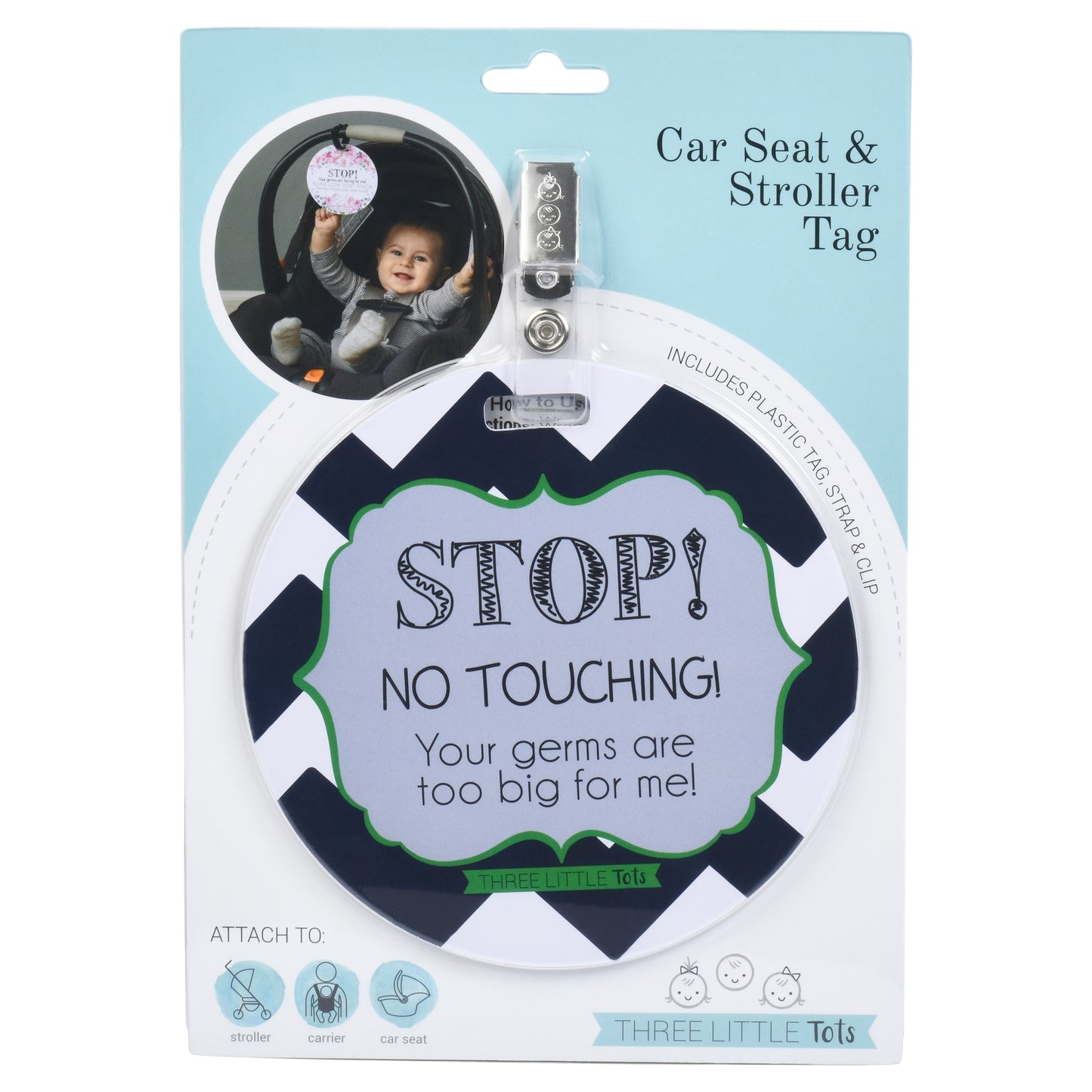 Stop! No Touching Pram Tag