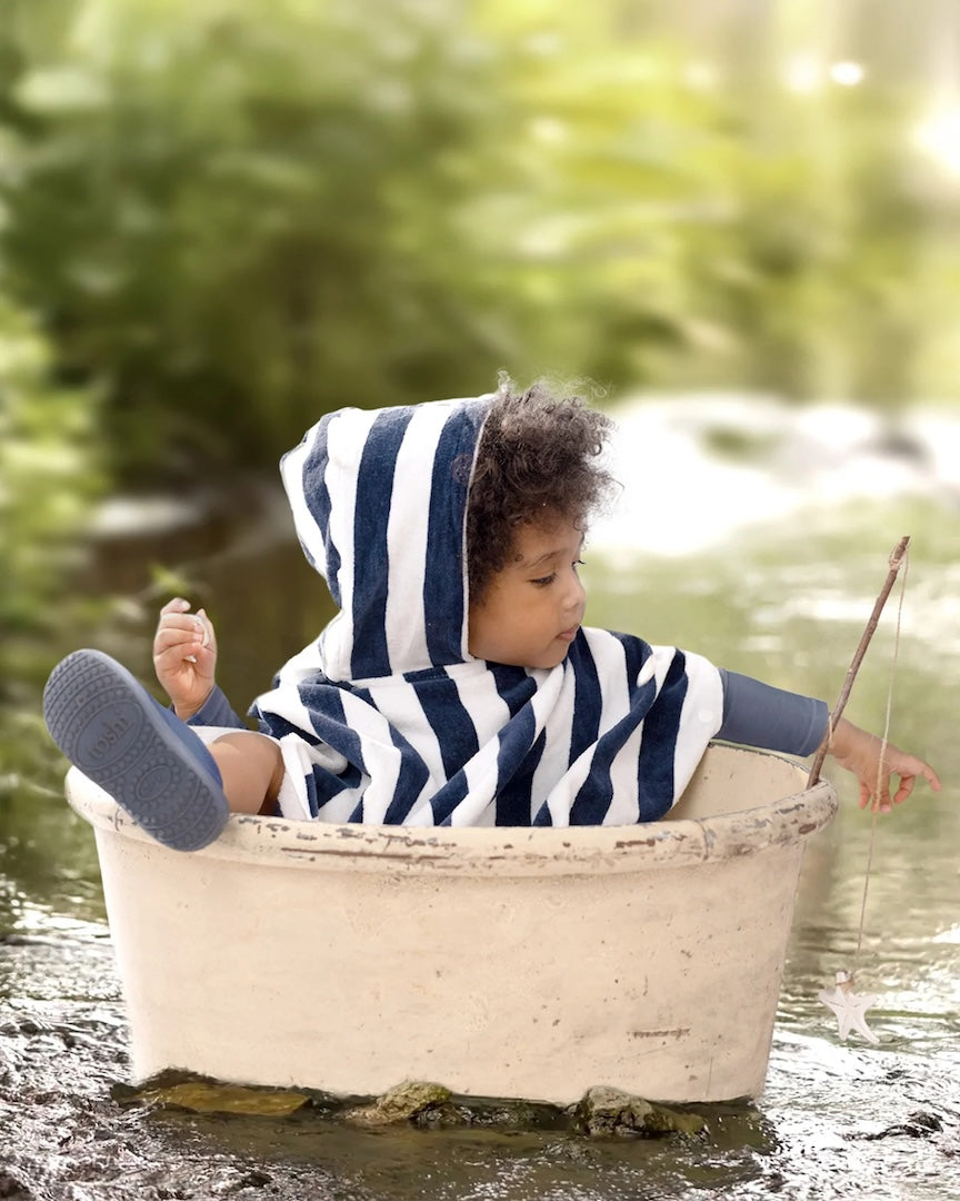 Toshi Swim Hooded Towel Beachcomber Moonlight