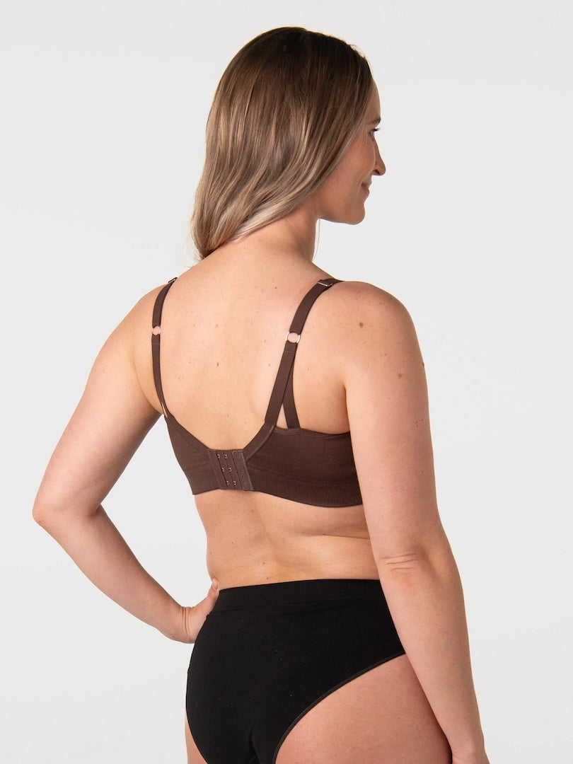 Hotmilk My Necessity 2.0 Hospital Sleep Bra Chocolate