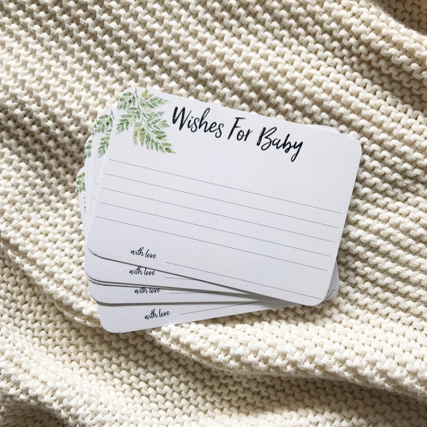 Baby Shower Baby Wishes Cards