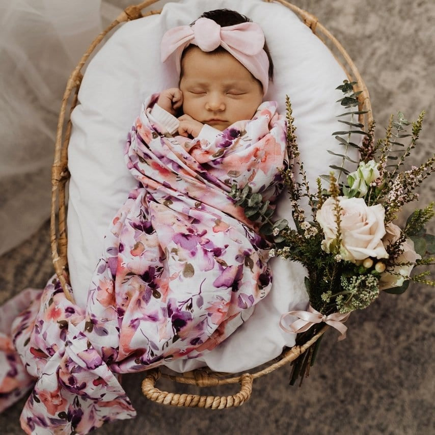 Organic Cotton Blushing Beauty Muslin Wrap