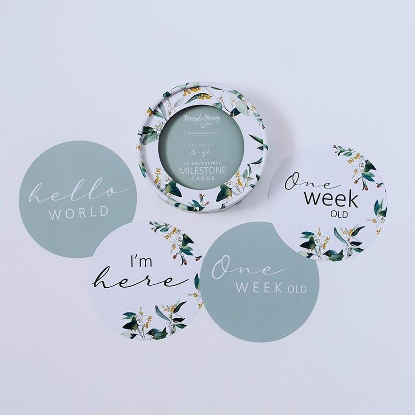 Milestone Cards Eucalypt and Sage