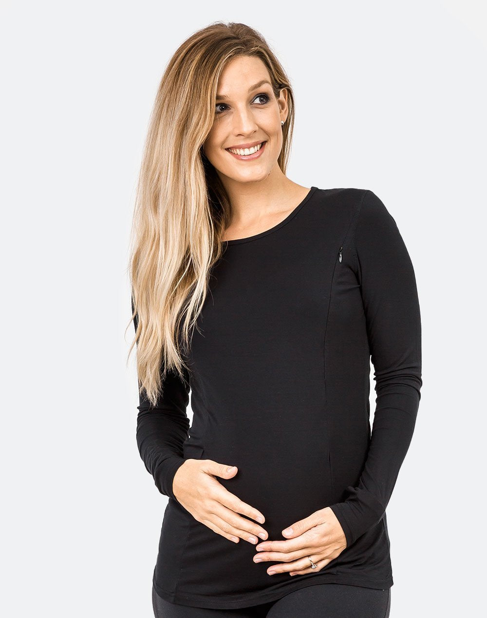 Bamboo Top Long Sleeve Black